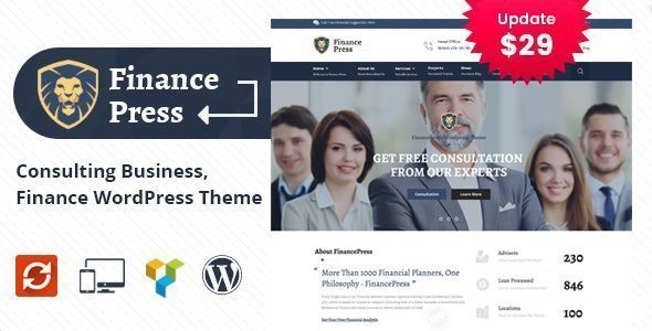 Finance Press Consulting Business WordPress Theme « The